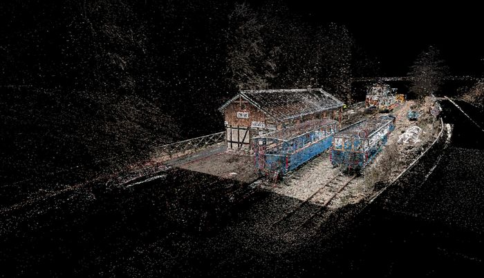 Čermeľ Children's Railway — 3D Gaussian Splatting capture preview